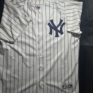 Vintage Majestic New York Yankees Randy Johnson # 41 White Sewn Jersey Men Large